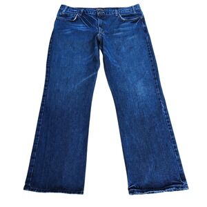 Eddie‎ Bauer Authentic Denim Original Straight Leg Jeans 42x34 Blue USA 2000s